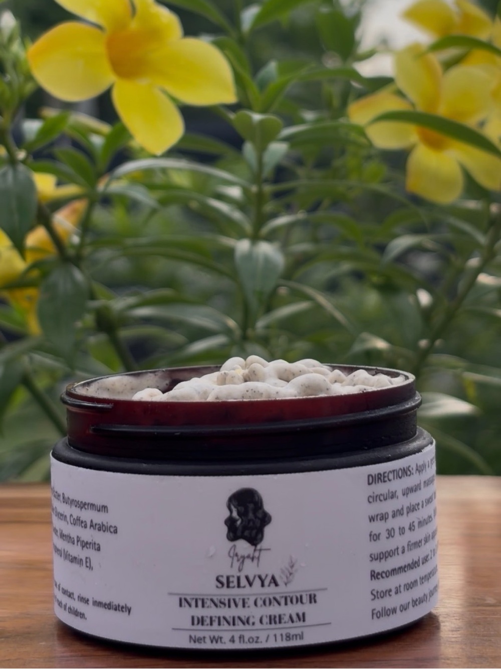 SELVYA Intensive Contour Defining Cream - Handmade Coffee Infused Body Mousse